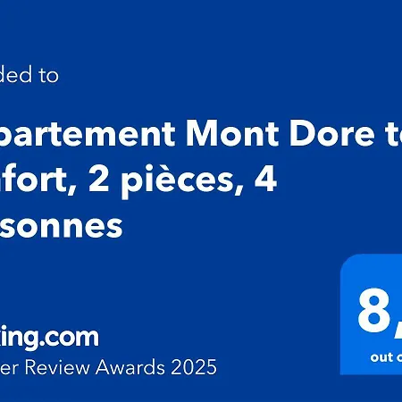 Apartment Dore Confort, 2 Pieces, 4 Personnes Le Mont-Dore